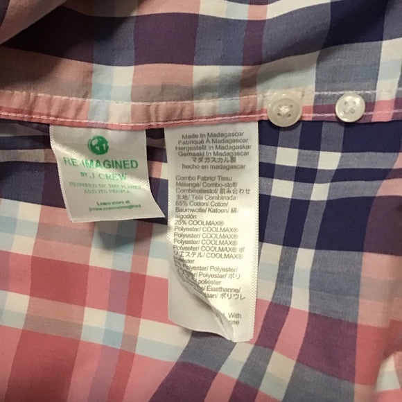 J. Crew slim untucked secret wash shirting men’s plaid shirt multicolor - Picture 10 of 10